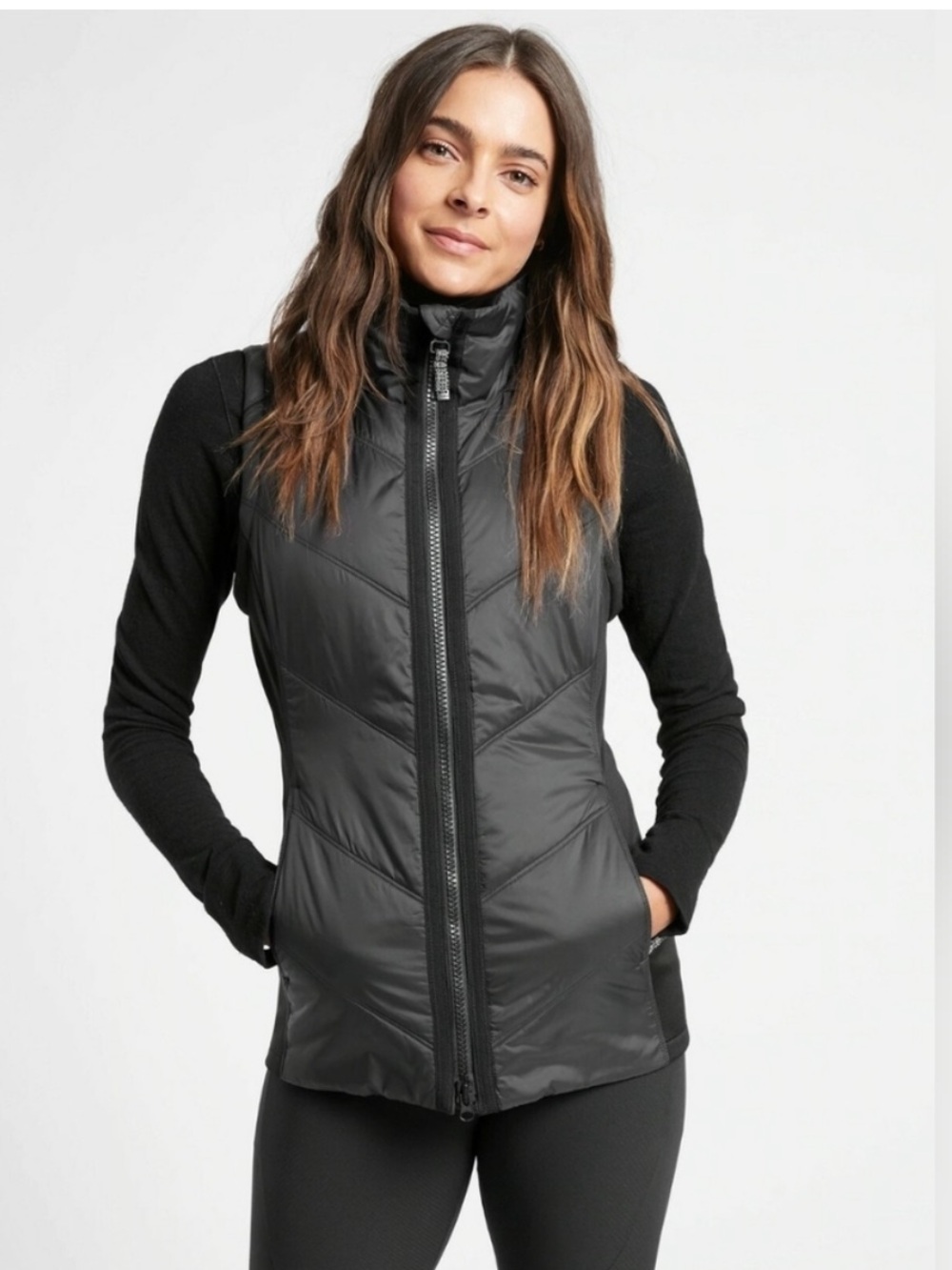 Athleta Women's Black Rock Ridge Primaloft Vest Medium